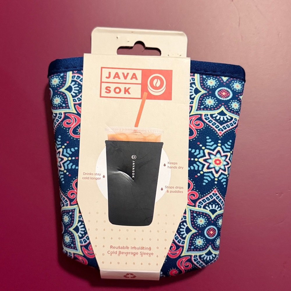 Sok-It JavaSok reusable insulating cold beverage sleeve Medium